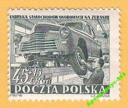 1952 ПОЛЬША Искусство АВТО Завод Худ. ЧЕСЛАВ СЛАНЯ - фото фото фото 0