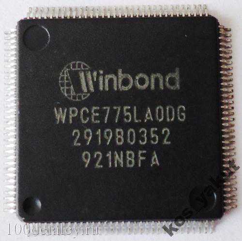 Мультиконтроллер, Winbond WPCE775LA0DG, TQFP - фото фото фото 0