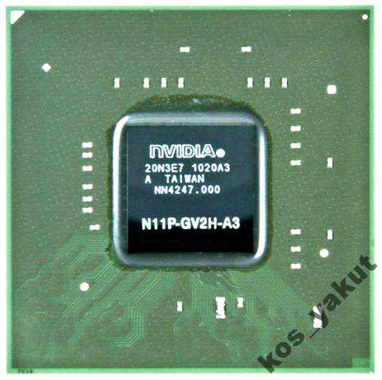 чип BGA nVidia GeForce GT320M (N11P-GV2H-A3) 2010+ - фото фото фото 0