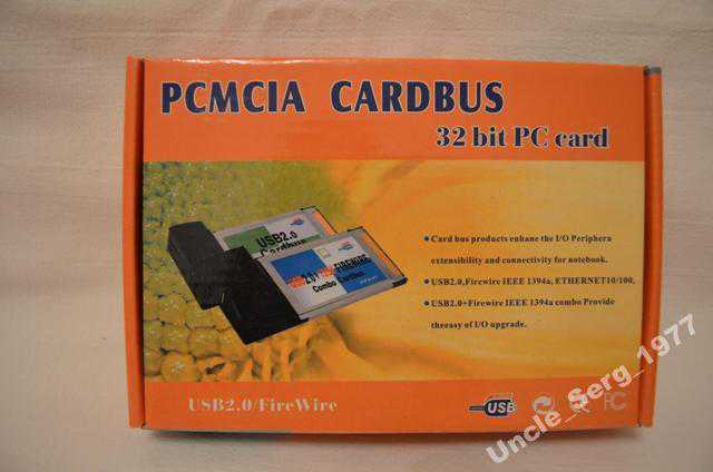 Контроллер  PCMCIA Ethernet RJ45         ( LAN)сетевая - фото фото фото 1