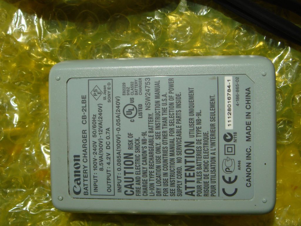 Зарядное устройство CANON CB-2LBE,для батареи Canon NB-9L ОРИГИНАЛ 100% - фото фото фото 1