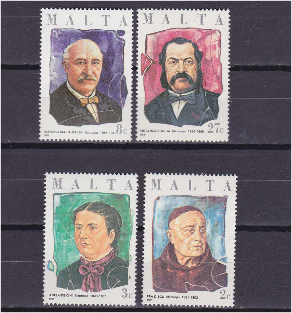 ZM  Мальта 1986 г MNH - личности - фото фото фото 0