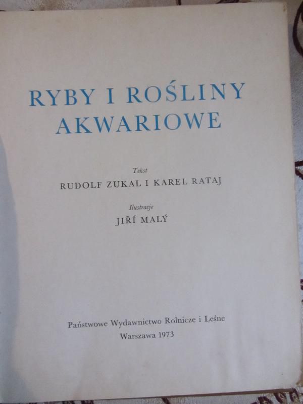 Zukal Rudolf Ryby i rośliny akwariowe - фото фото фото 1
