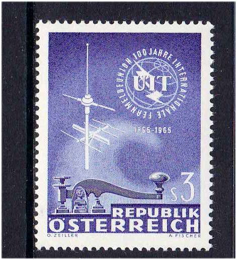 Транспорт Техника. EU  Австрия 1965 г  MNH - UIT - фото фото фото 0