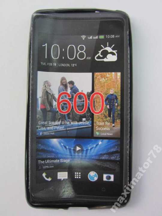 ЧЕХОЛ COVER HTC Desire 600 черн - фото фото фото 1