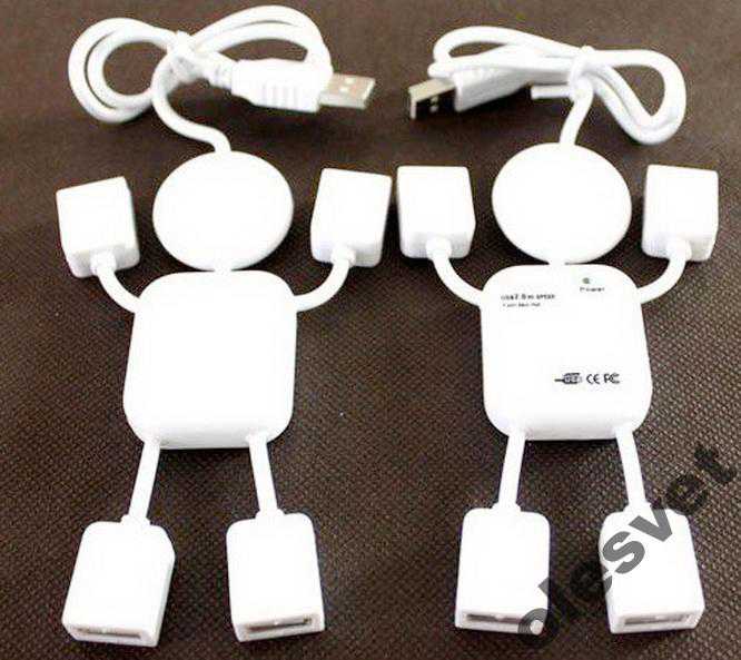 USB HUB 4 port  разветвитель Человечек - фото фото фото 5