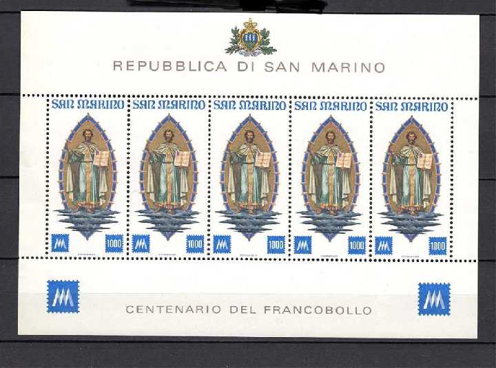 ZM Сан Марино 1977 г MNH - блок - фото фото фото 0