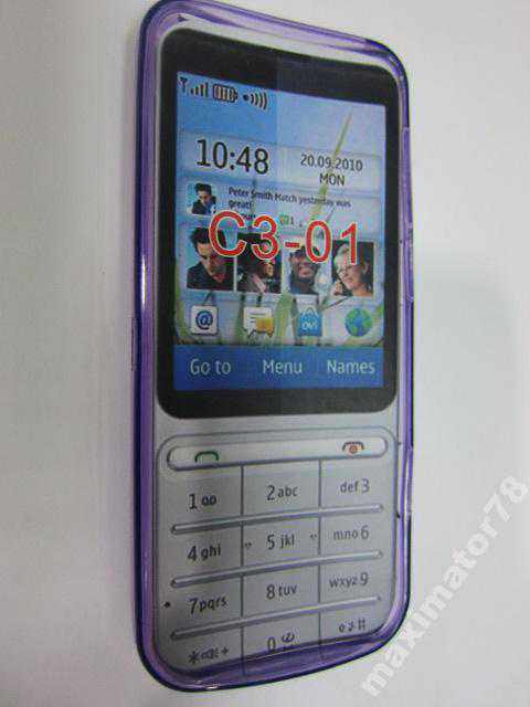 СИЛИКОНОВЫЙ ЧЕХОЛ  NOKIA C3-01 сирень - фото фото фото 0