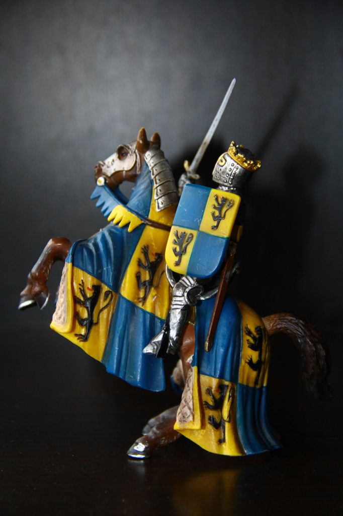 рыцарь на коне с мечем SCHLEICH 90-100мм ФРГ - фото фото фото 0