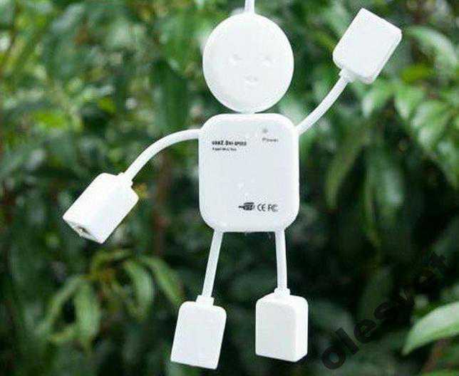 USB HUB 4 port  разветвитель Человечек - фото фото фото 3