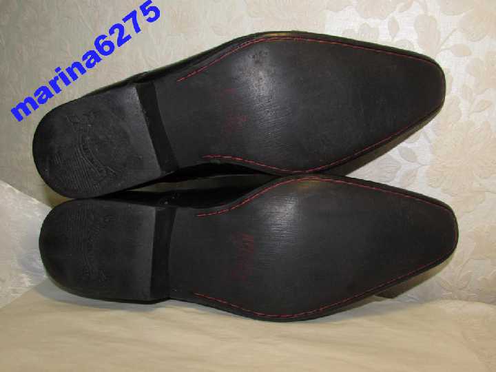 ТУФЛИ БРОГИ 100% КОЖА~HELLFOR LEATHER~ИНДИЯ 40-41 - фото фото фото 7