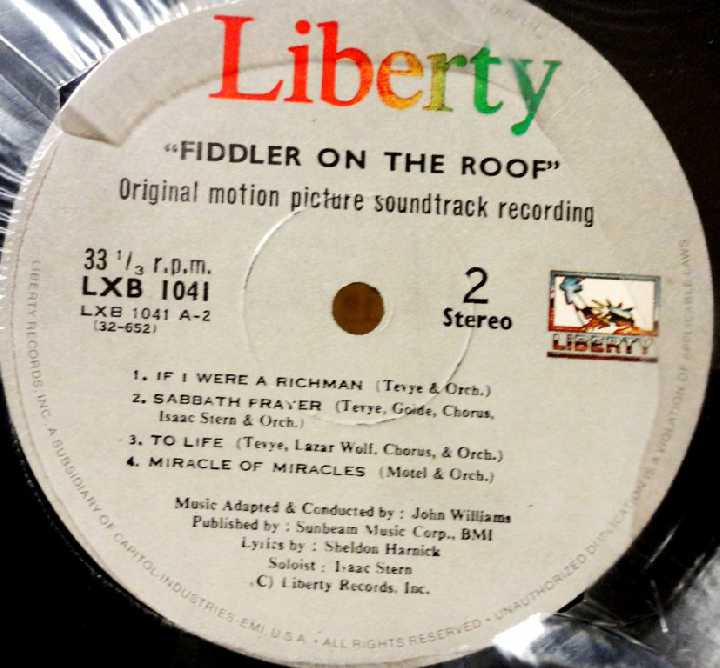 John Williams-Isaac Stern Fiddler On The Roof  2 lp - фото фото фото 4