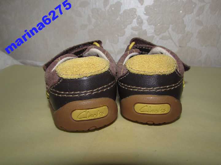Кроссовки 100%нат кожа~Clarks FIRST SHOES~12см 19р - фото фото фото 3