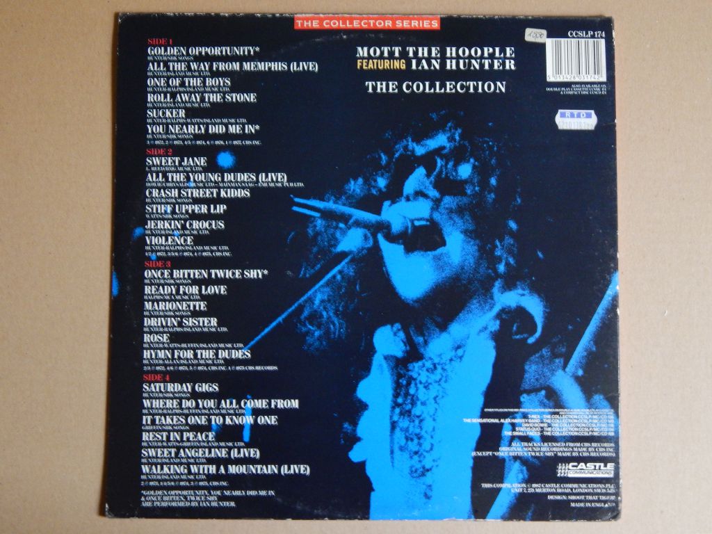 Mott The Hoople Featuring Ian Hunter ‎– The Collection EX+/NM-/NM- - фото фото фото 1