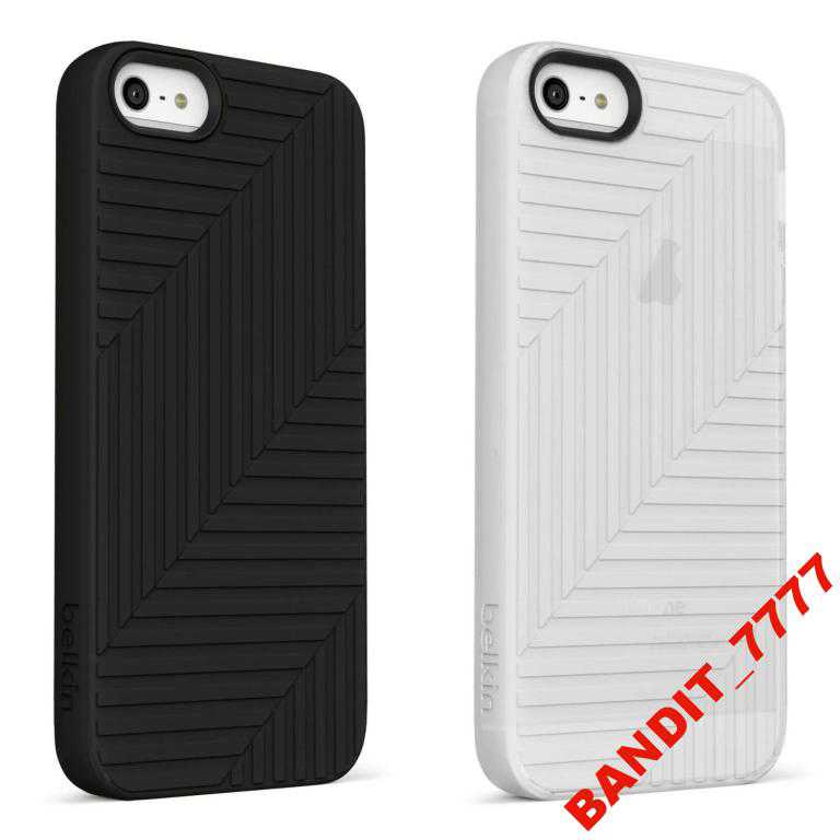Чехол iPhone 5/5S Belkin Flex 2Pack Black/Clear - фото фото фото 2
