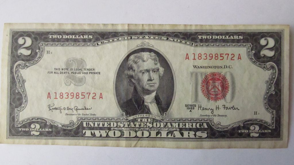 США 2 доллара 1963 г. - фото фото фото 0
