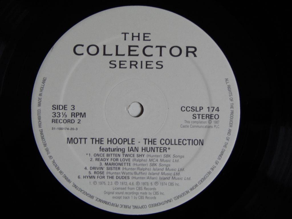 Mott The Hoople Featuring Ian Hunter ‎– The Collection EX+/NM-/NM- - фото фото фото 5