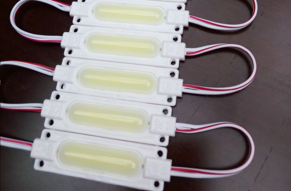 Светодиодный LED модуль COB W белый герметичный IP65 с линзой - фото фото фото 0