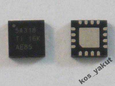 Шим, Texas Instruments TPS54318 pwmIC, QFN16 - фото фото фото 0
