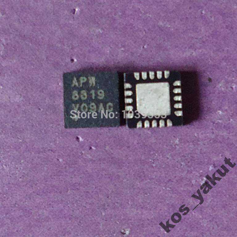 Шим, Anpec APW8819 pwmIC, QFN20 - фото фото фото 0
