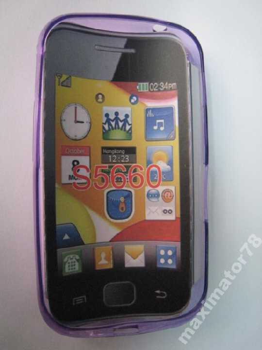 СИЛИКОН ЧЕХОЛ SAMSUNG 5660 GIO фиол - фото фото фото 1