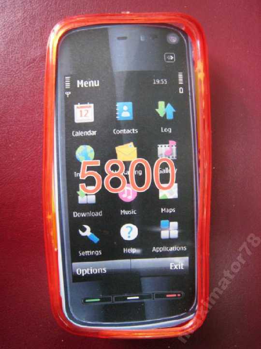 СИЛИКОН ЧЕХОЛ NOKIA 5800 Малиновый - фото фото фото 0