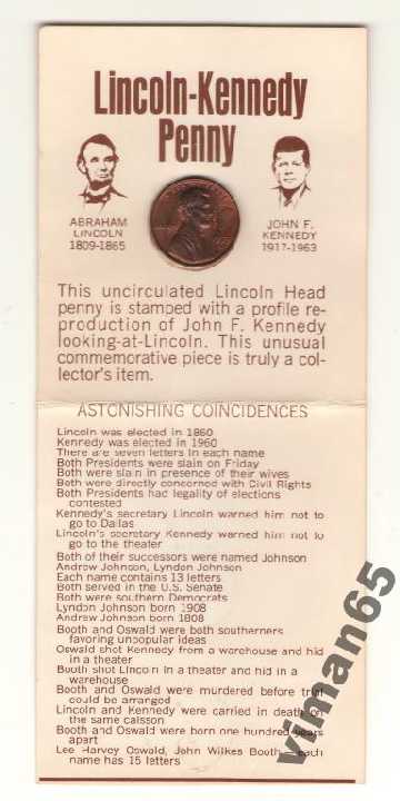 США  1 цент Линкольн - Кеннеди 1973  Редкость! - фото фото фото 1