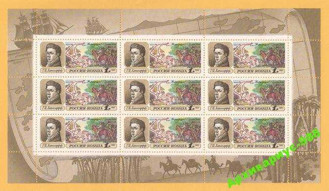 РФ 1992 ИСТОРИЯ Карта Личности ЛИСТ 9м. БЛОК MNH** - фото фото фото 0