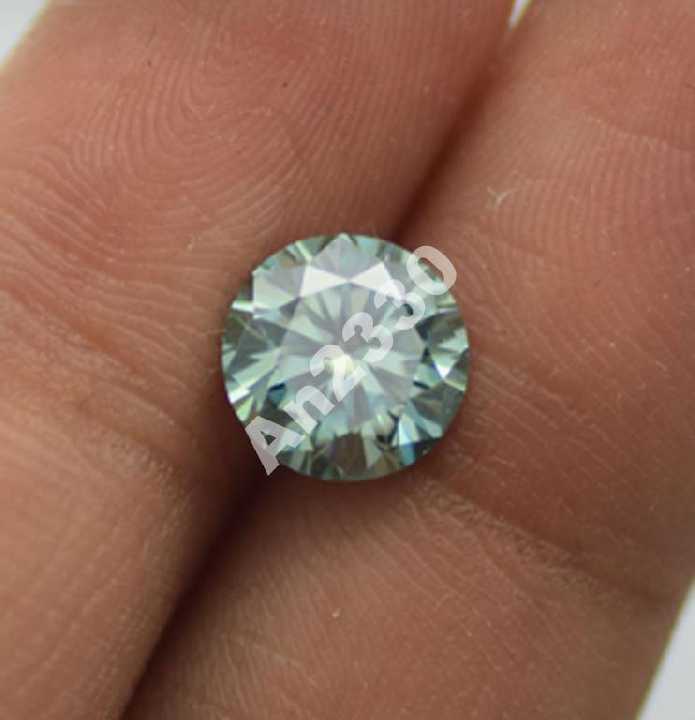 Голубой бриллиант 0,27 ct 4.40 мм VS2 - фото фото фото 0