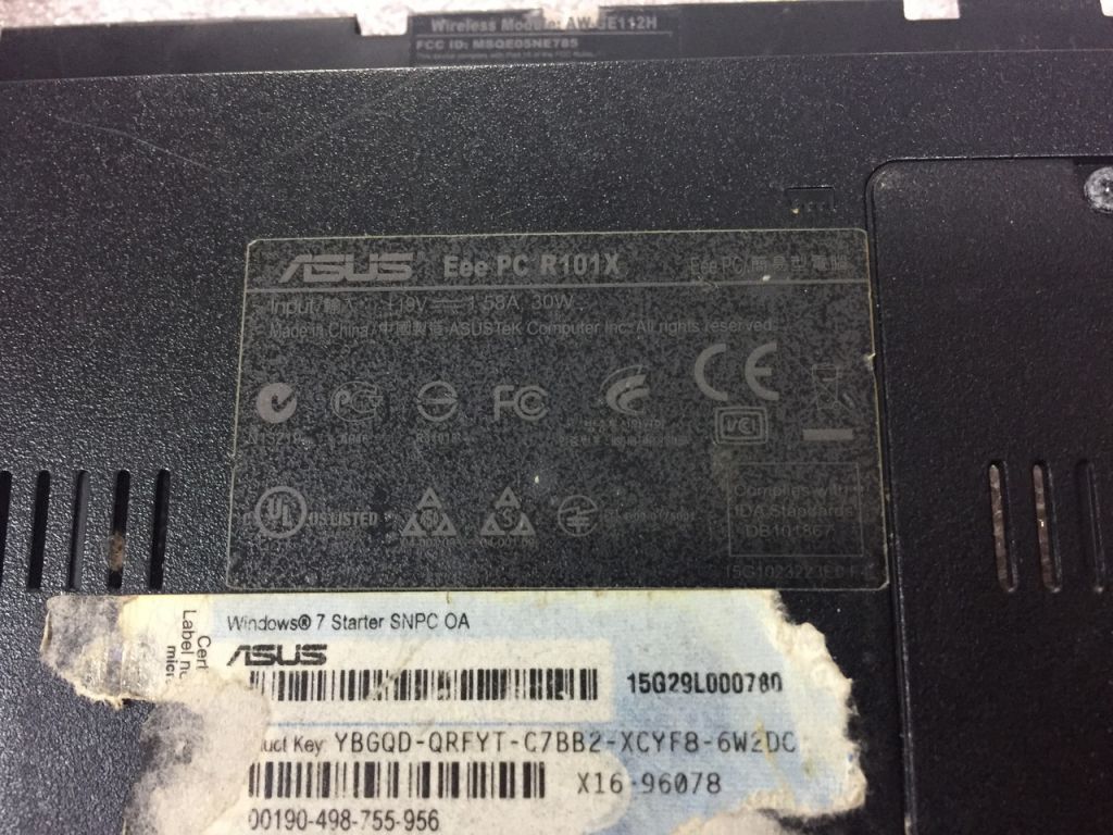 ASUS R101 корпус (дно) - фото фото фото 1