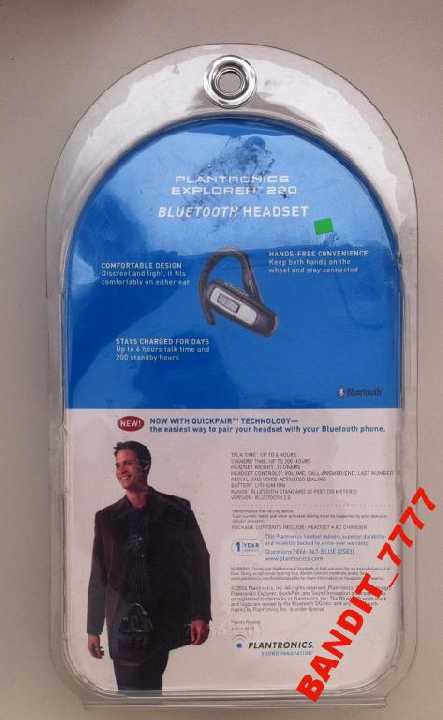 Plantronics Explorer 220 Bluetooth Гарнитура - фото фото фото 2