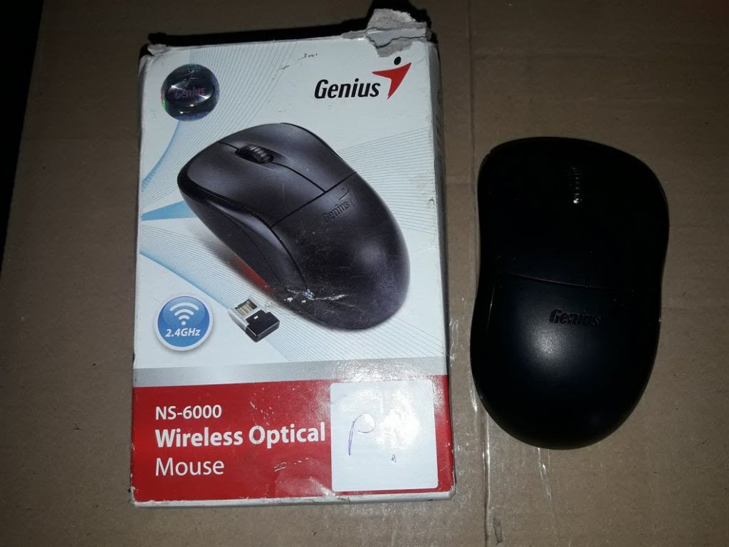 Оптическая радио мышь Мышь Genius NetScroll 6000 Wireless Black USB - фото фото фото 0