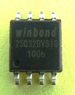 Микросхема BIOS Flash Winbond W25Q32BVSIG Quad SPI - фото фото фото 0