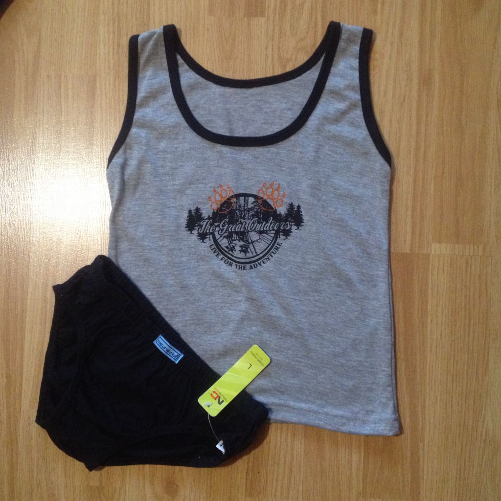 Набор майка+трусики Natural Club,2-9лет,хлопок,Польша - фото фото фото 1