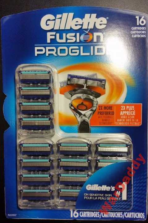 Gillette fusion proglide 4 штуки без упаковки США - фото фото фото 1