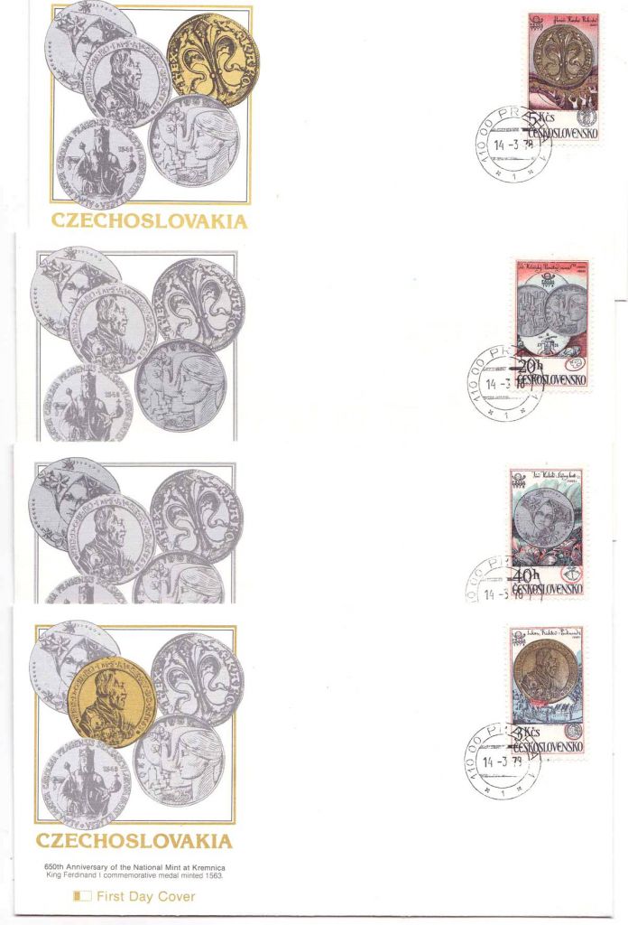 NM Личности . Чехословакия 1979 г  - КПД - 4 конверта - фото фото фото 0