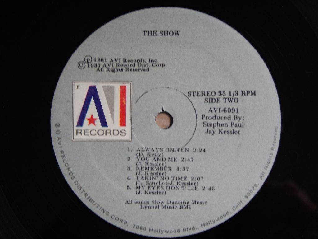 The Show ‎– The Show  (AVI Records ‎– AVI 6091, US) NM-/NM- - фото фото фото 3