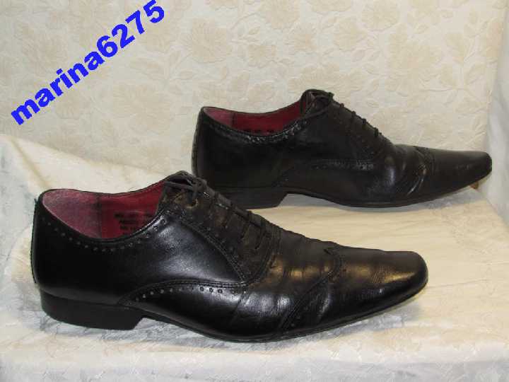 ТУФЛИ БРОГИ 100% КОЖА~HELLFOR LEATHER~ИНДИЯ 40-41 - фото фото фото 2