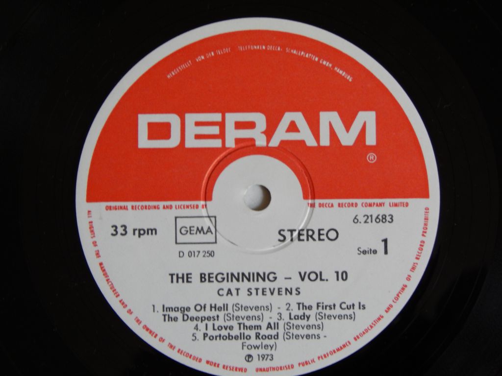 Cat Stevens ‎– The Beginning - Vol. 10   (Deram ‎– 6.21683, Germany) NM-/NM- - фото фото фото 2