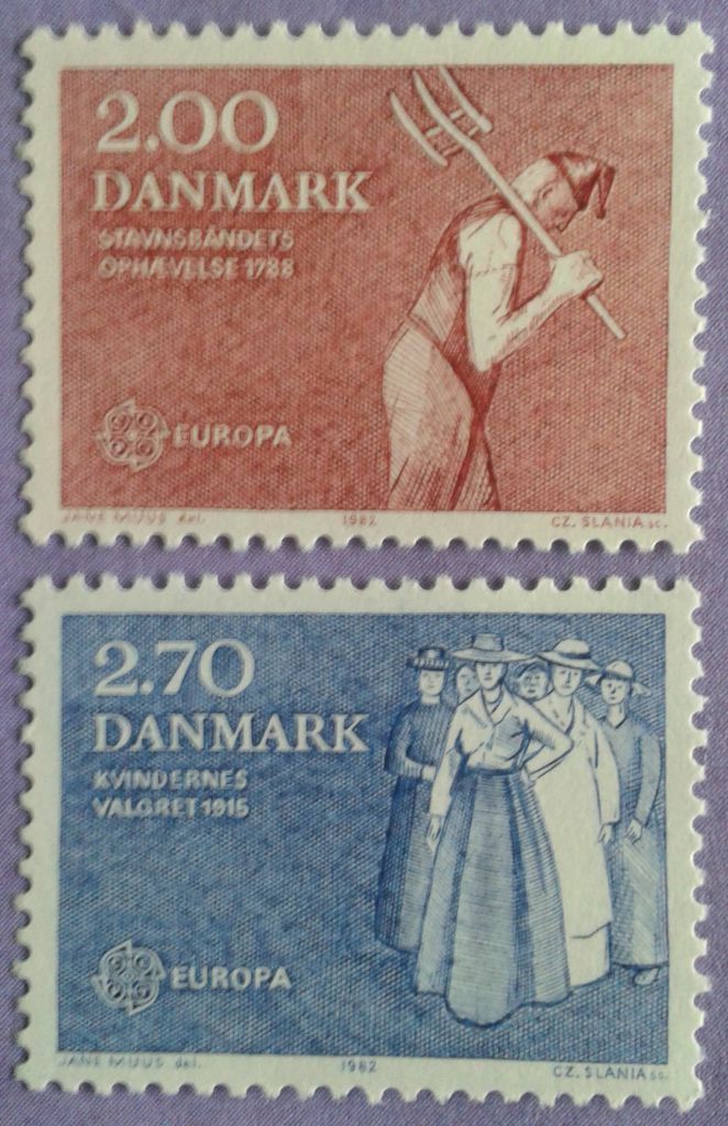 Дания 1982 Европа СЕРТ Mi 749-750 MNH - фото фото фото 0