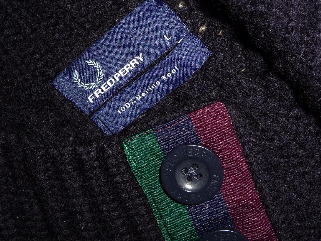 КОФТА FRED PERRY.р-L-XL ОРИГИНАЛ-100%шерсть! - фото фото фото 1