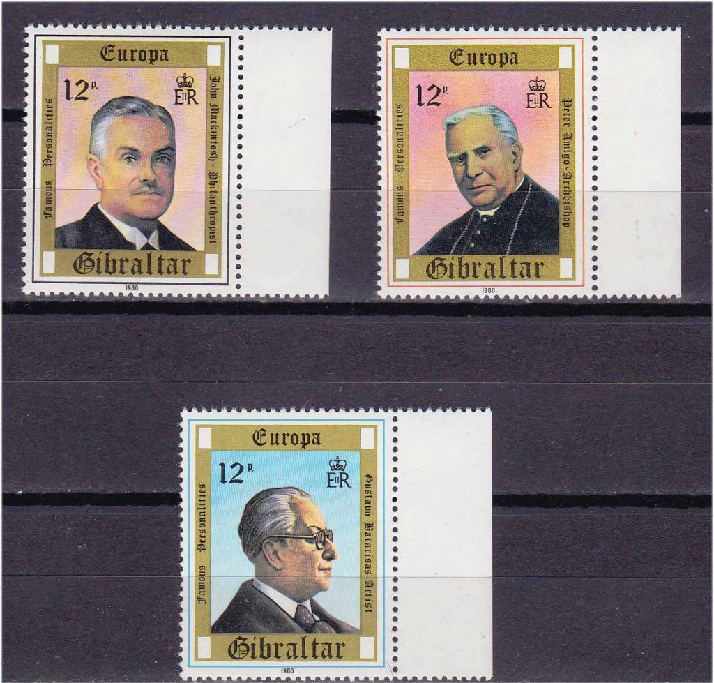 ZM Гибралтар 1980 г MNH - личности - фото фото фото 0