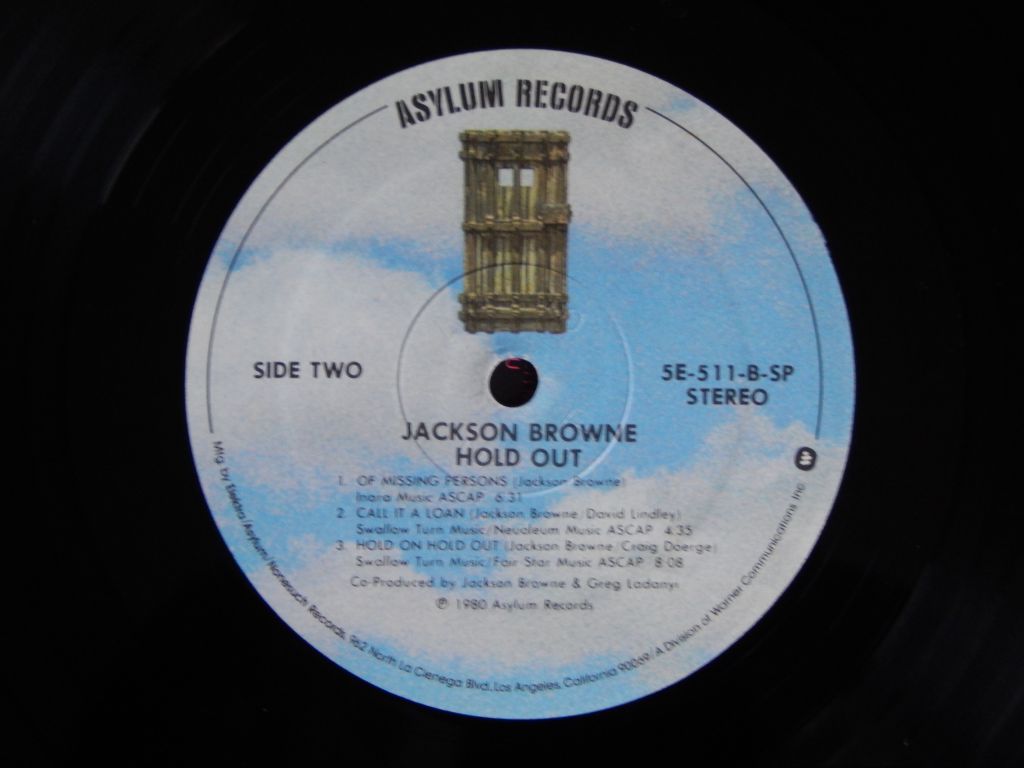Jackson Browne ‎– Hold Out   (Asylum Records ‎– 5E-511, US) EX+/NM- - фото фото фото 3