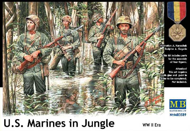 Master Box 3589 US Marines in Jungle, WW2 - фото фото фото 0