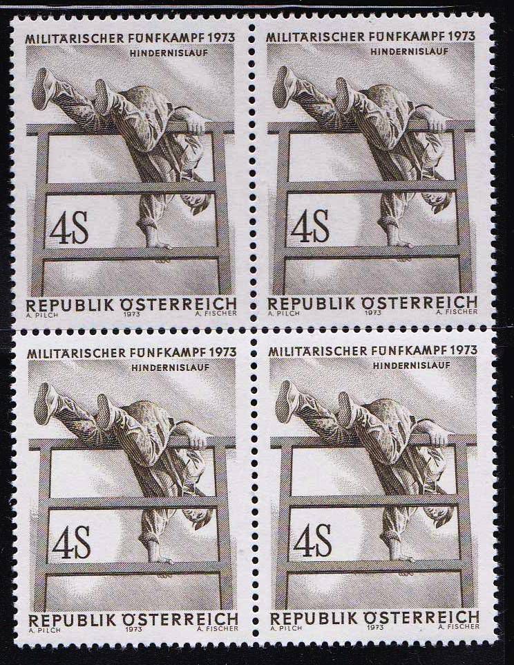 ZM Австрия  1973 г   MNH - квартблок - фото фото фото 0