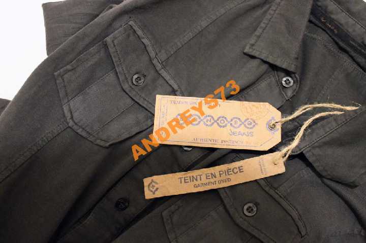 Новая рубашка серая Bonobo Jeans Франция 44р - фото фото фото 2
