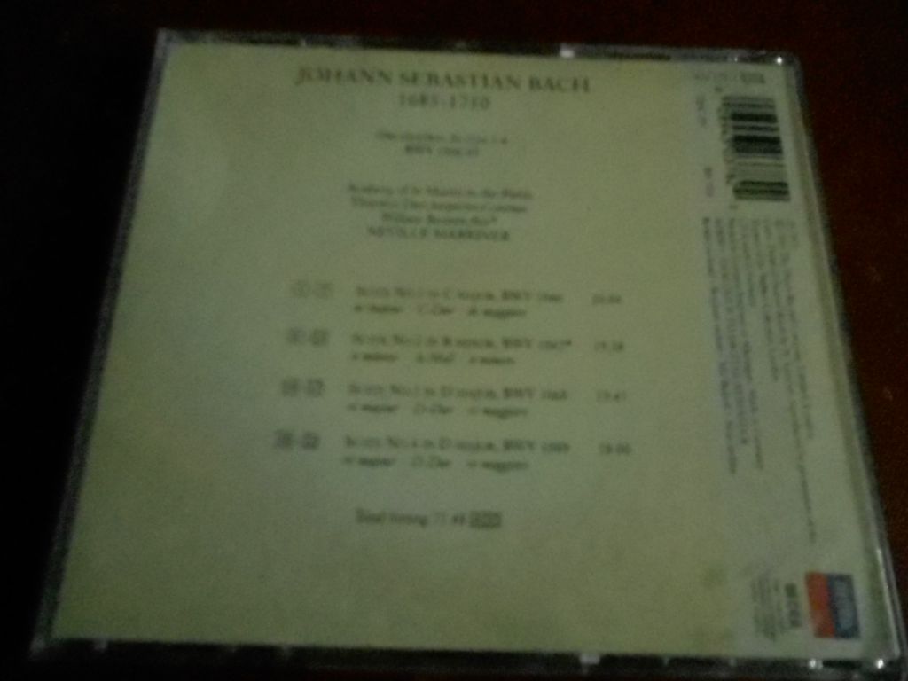 Bach Orchestral Suites 1 - 4 CD фирменный б/у - фото фото фото 1
