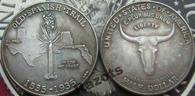 50 Центов США 1935 Old Spanish Trail Half Dollar - фото фото фото 0