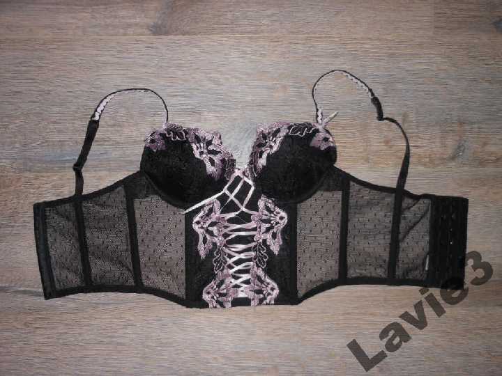 Lingerie,Франция! Черный Корсет Утяжка Новый 75А - фото фото фото 3