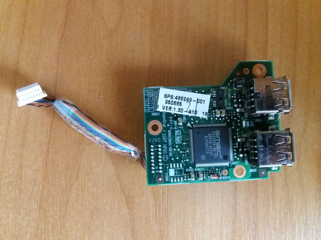 Плата USB+ CARD READER HP 6530b 6535b 6730B 6735b - фото фото фото 0